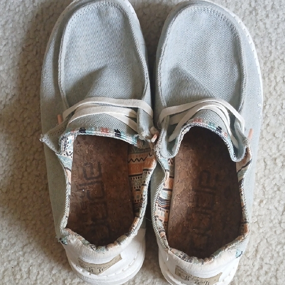 Hey Dude Women's Wendy Boho Light Denim - Size 5 - Picture 7 of 7